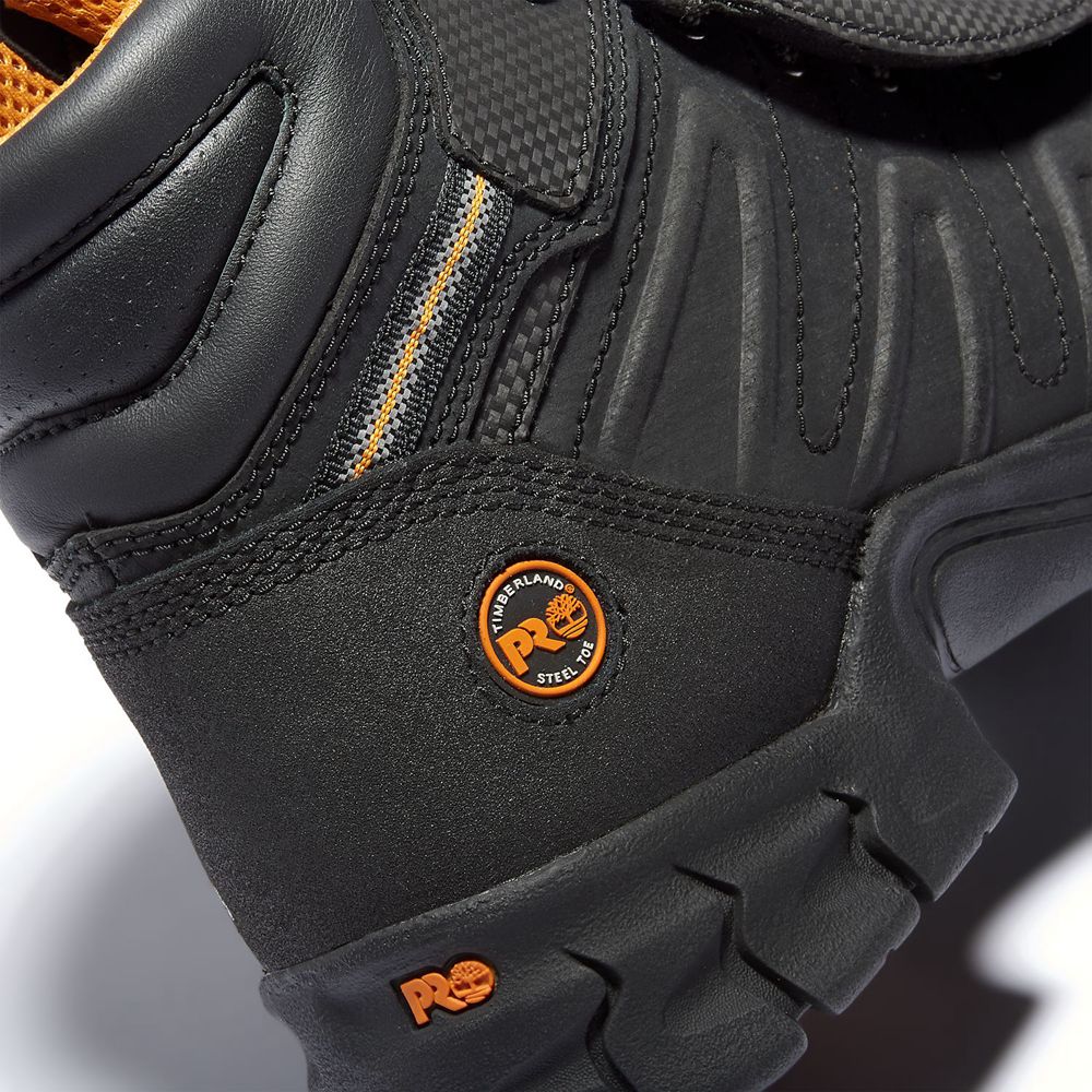 Botas de Trabajo Masculino - Timberland Pro® Excave 6\" Met Guard Steel Toe - PQDBU0942 - Pretas